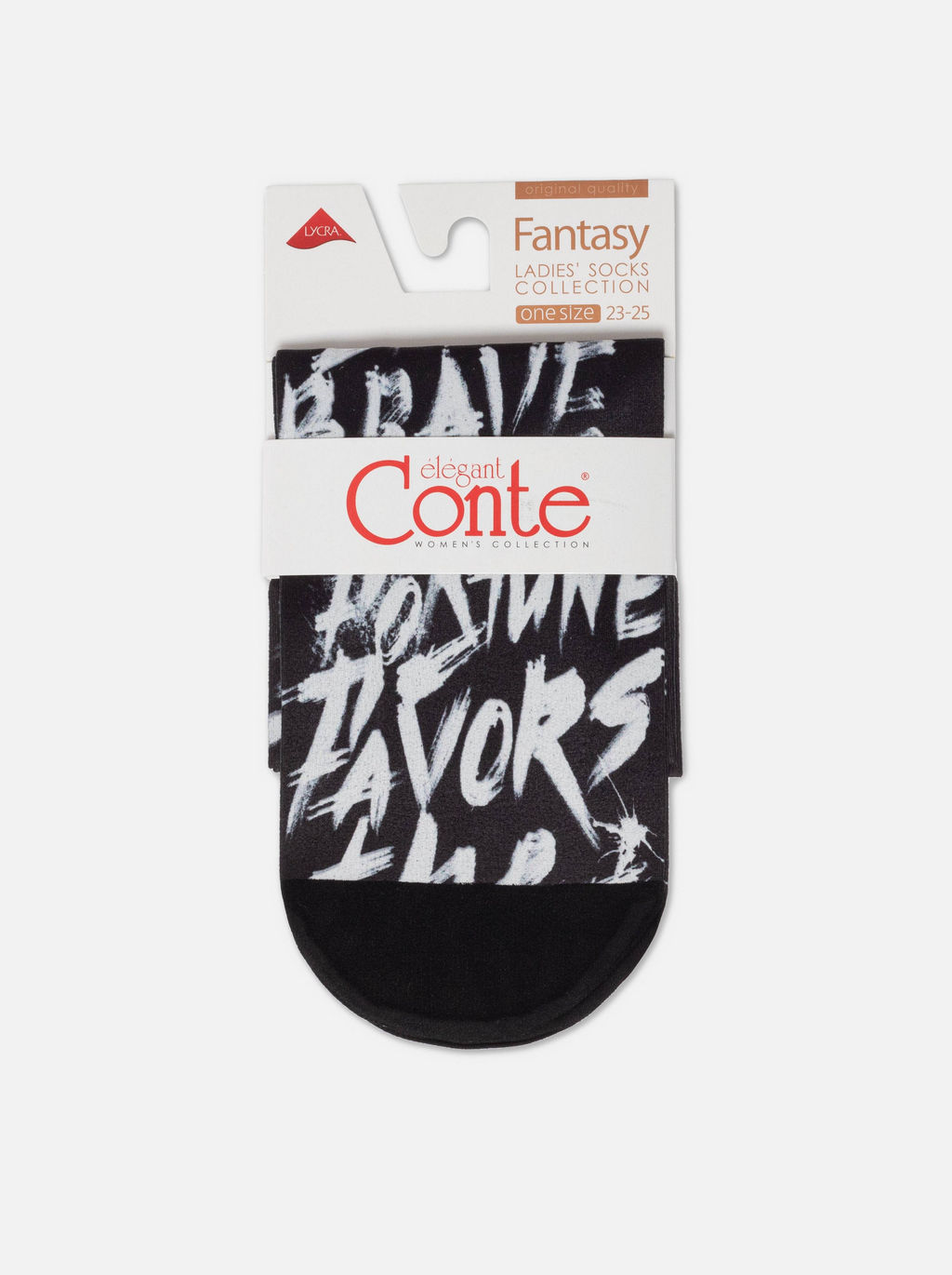 Цена за 2 пары. Носки Классические CONTE FANTASY Плотные носки с черным мыском и рисунком Brave mix - Conte elegant фото 7