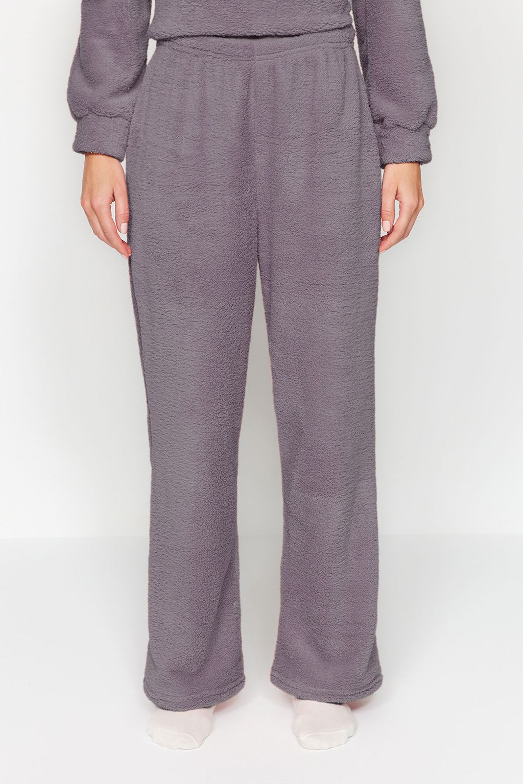 Fume Wellsoft Kapuson Kulak Detayl? K?sl?k Orme Pijama Tak?m? THMAW24PT00030 - Trendyolmilla фото 5