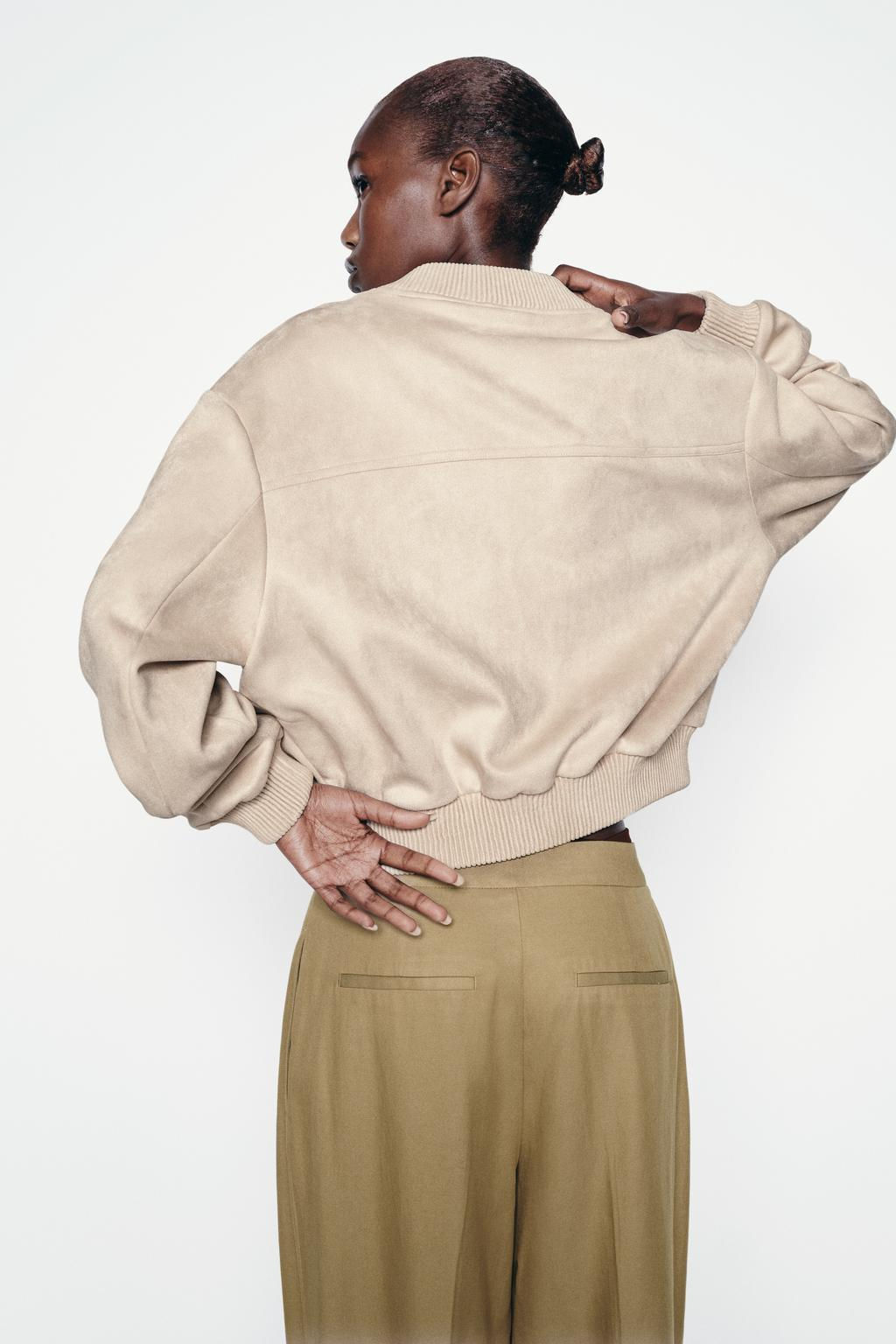 FAUX SUEDE JACKET - Zara фото 3