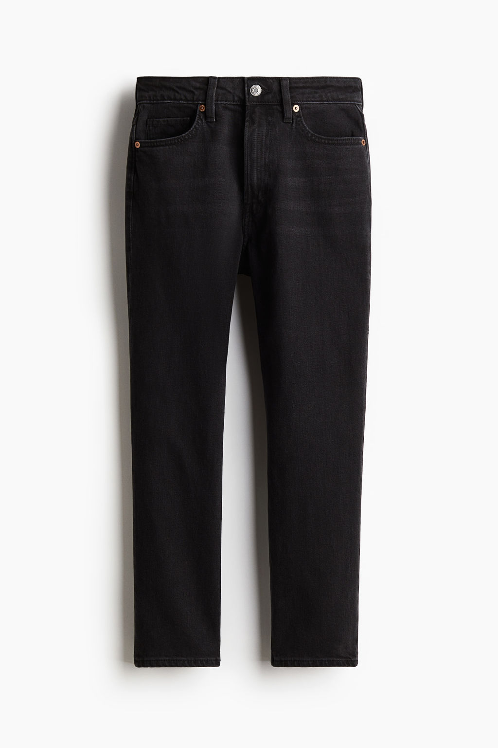 Slim Straight High Ankle Jeans - H&m фото 2