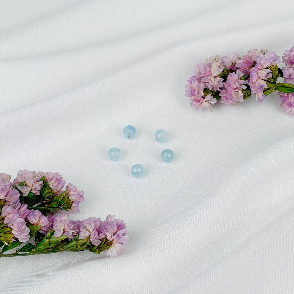 Бусины для украшений из Аквамарина (5 шт)