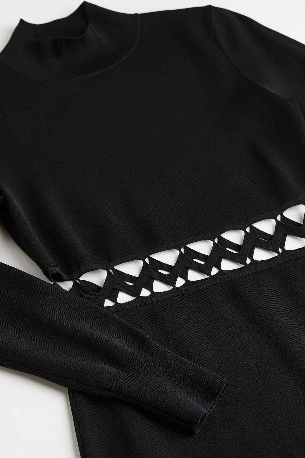 Vestido cut-out con cuello perkins - H&m фото 4