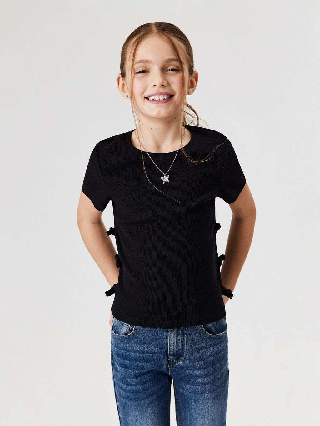 ACOOLA / Блузка детская для девочек Krassula черный  фото 5