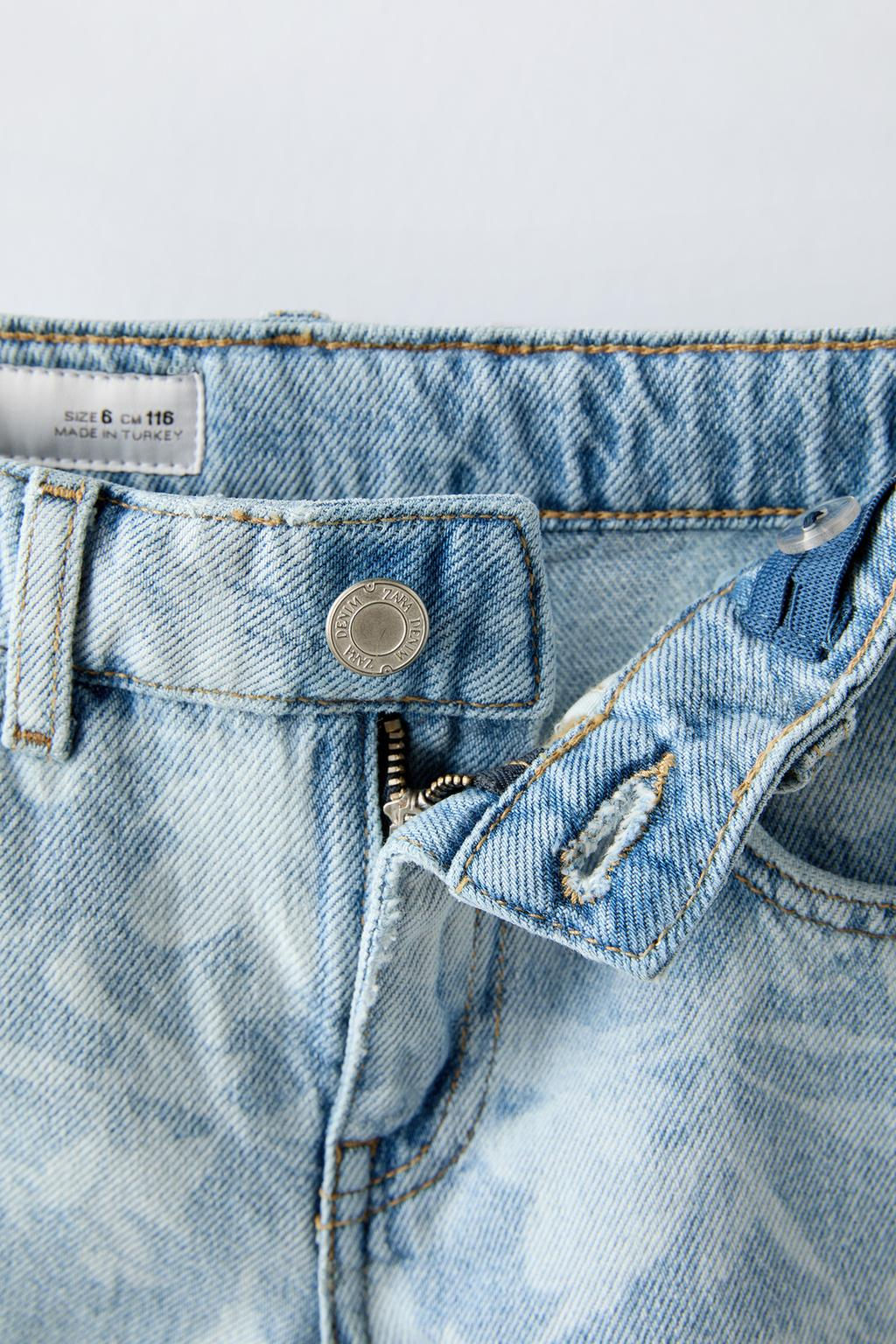 CICEKLI DENIM BERMUDA SORT - Zara фото 3
