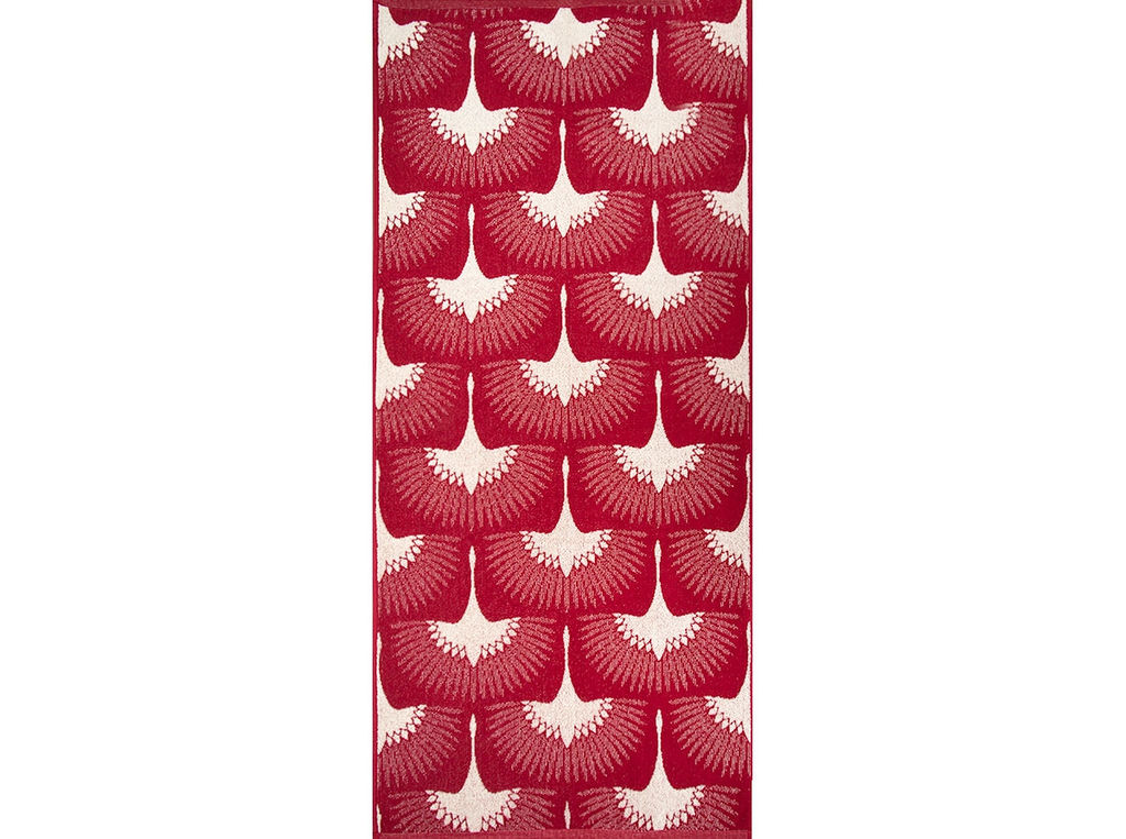 6с102.411ж1 Китайский журавль (бордо) Полотенце махровое 67х150см