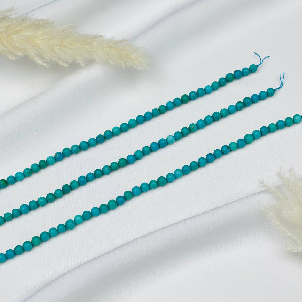 Бусины для украшений из Бирюзы (78 бусин)