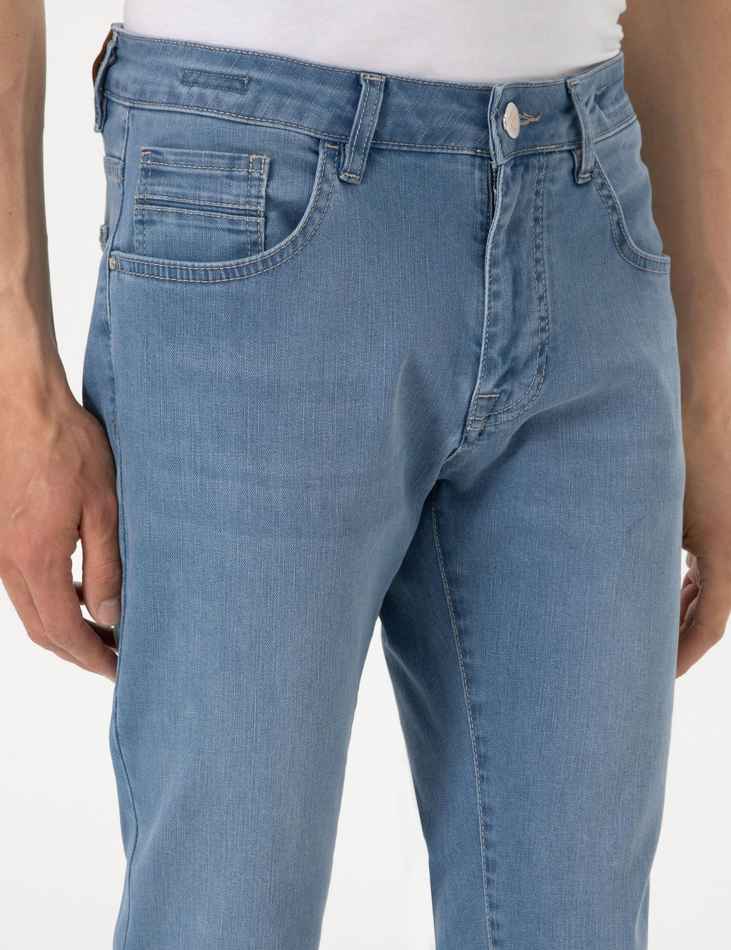 A__k Mavi Slim Fit Jean Pantolon