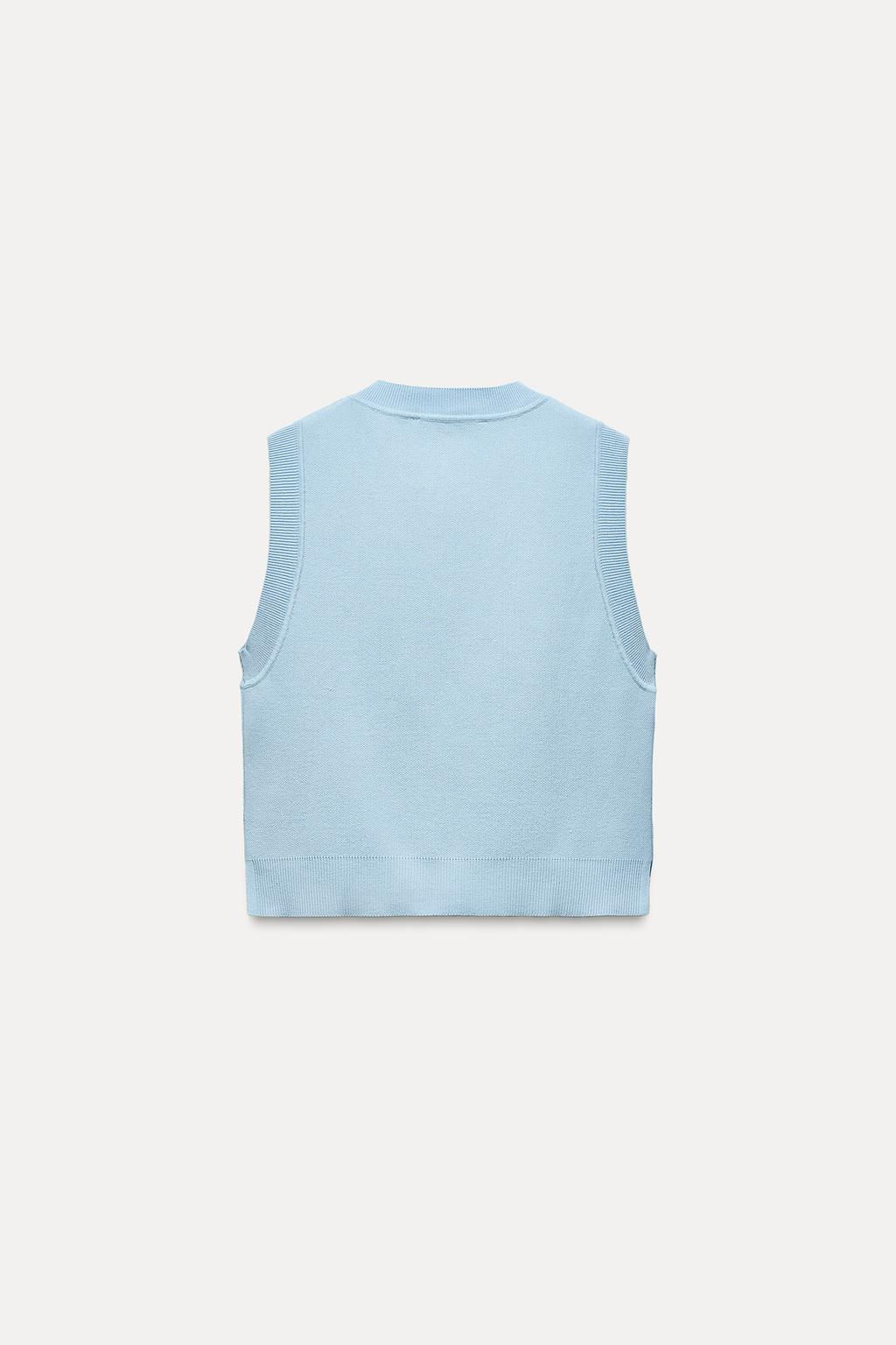PLAIN KNIT VEST - Zara фото 15