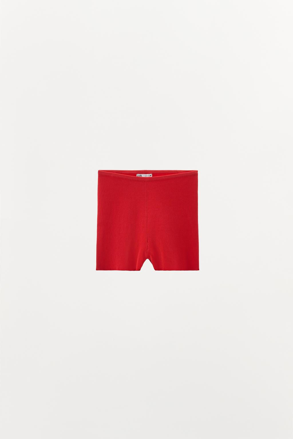 RIB KNIT SHORTS - Zara фото 3