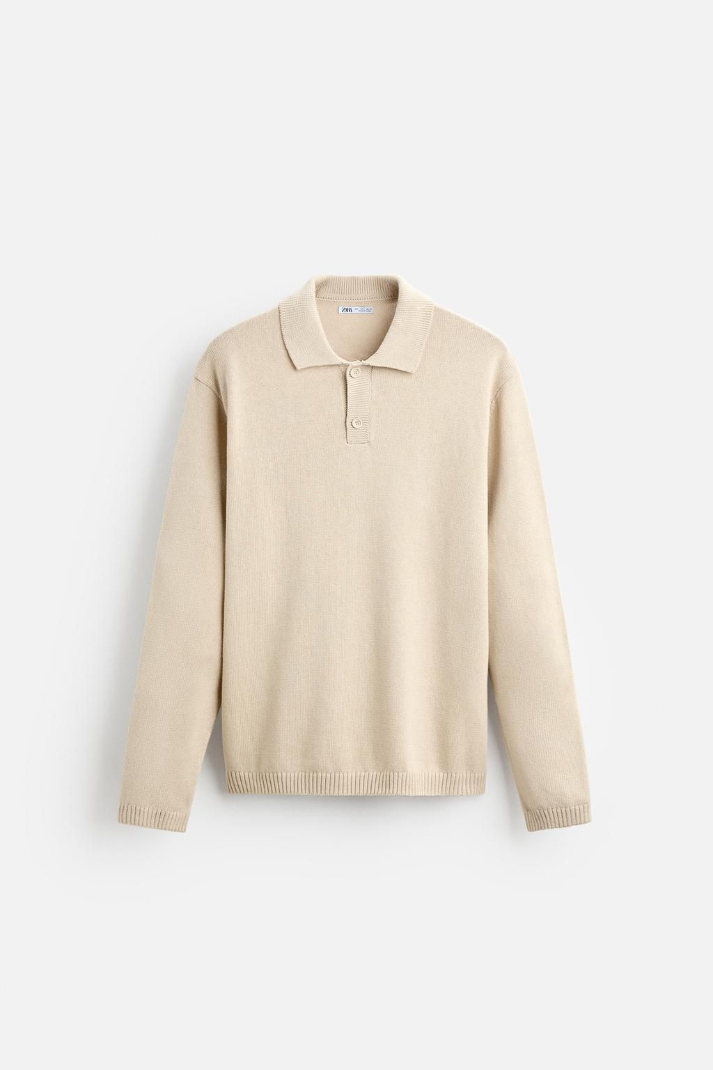 COTTON KNIT POLO SHIRT - Zara фото 14