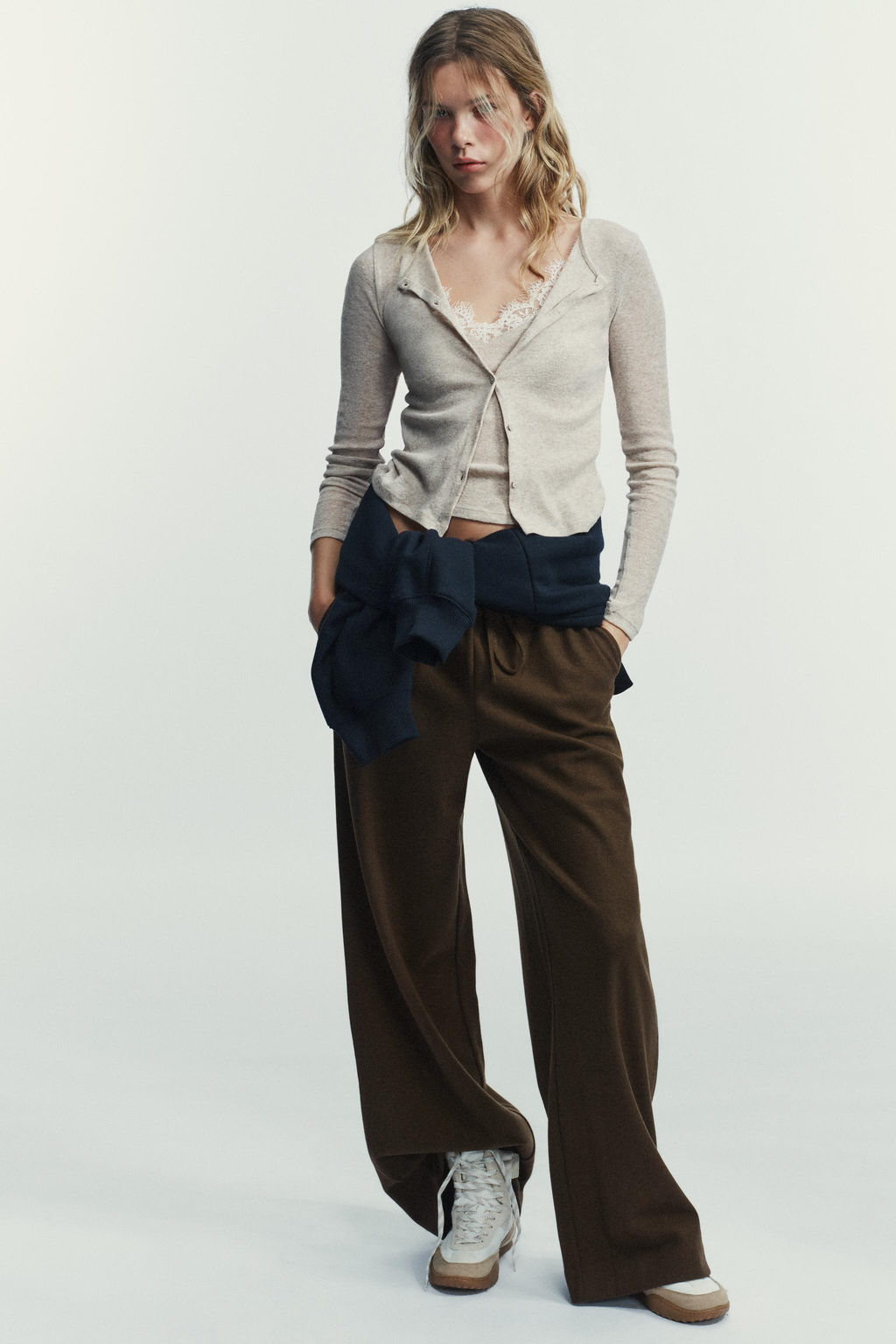 PALAZZO TROUSERS WITH TIE
