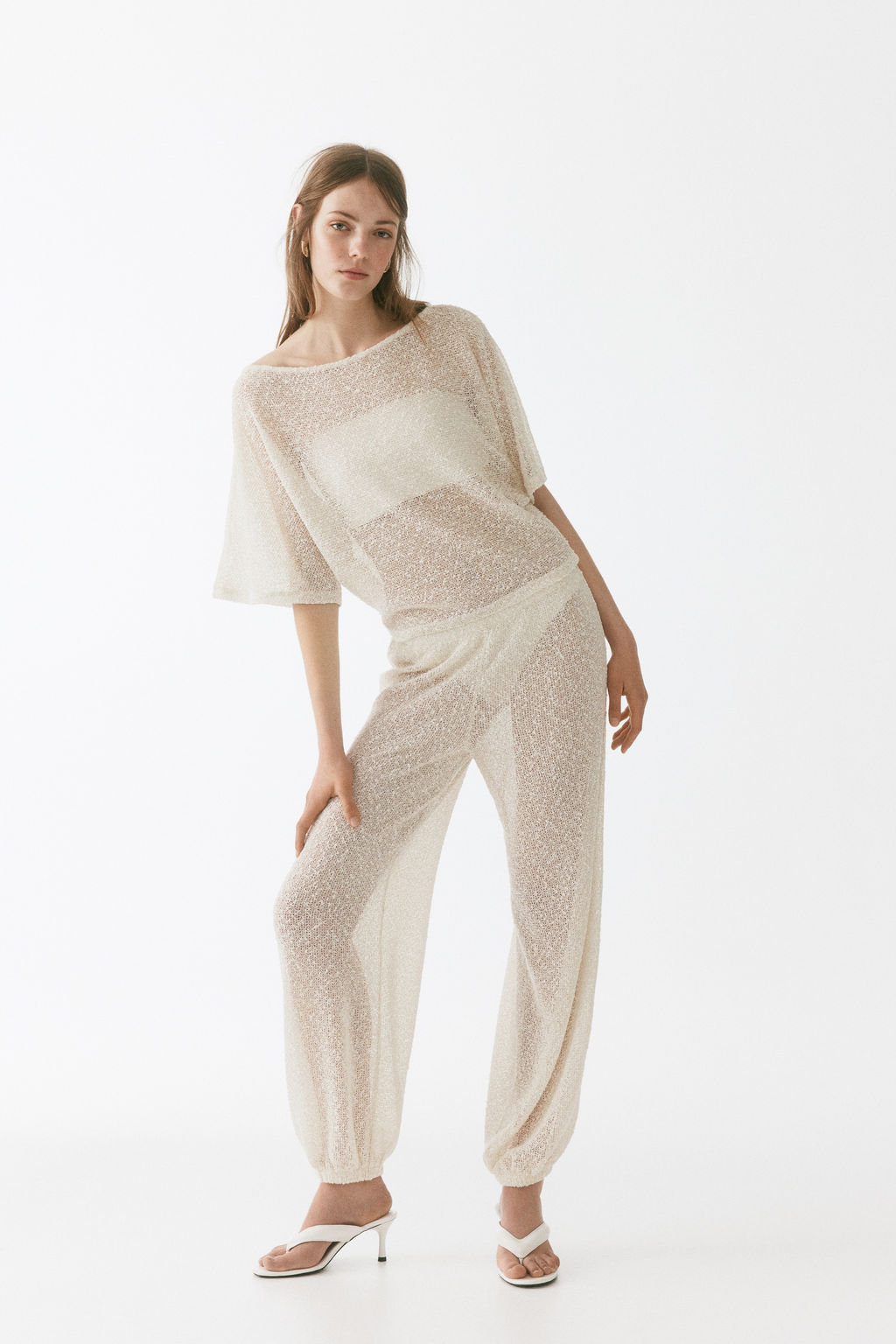 Pantal?n de punto con brillo - H&m фото 2