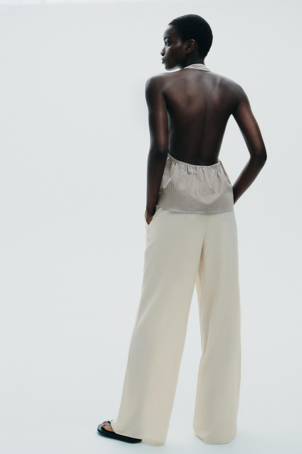 TEXTURED TROUSERS