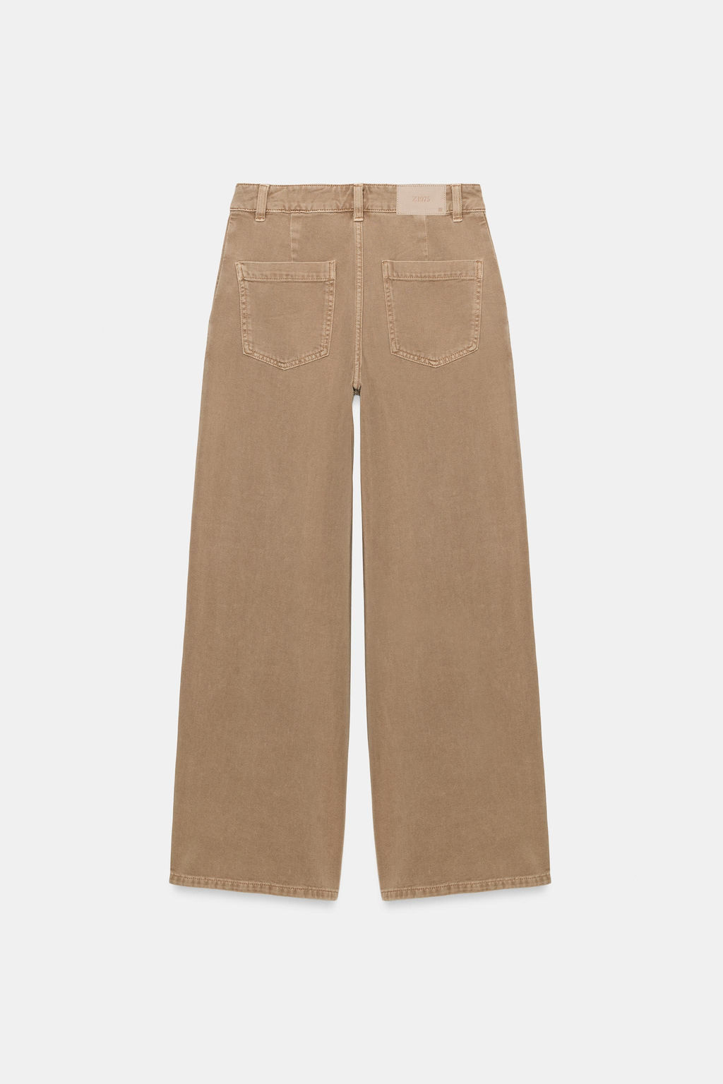 JEANS Z1975 WIDE LEG TIRO MEDIO PINZAS / Camel claro - Zara фото 4