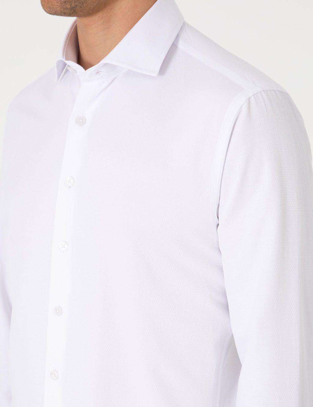 Beyaz Slim Fit Uzun Kollu Arm_rl_ G_mlek - Pierre cardin фото 7