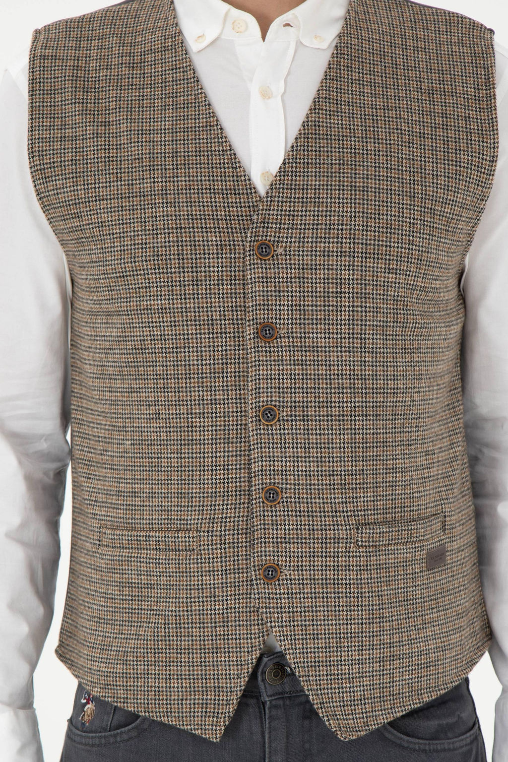 Мужской вязаный кардиган антрацитового цвета Неожиданная скидка в корзине - U.s. polo assn фото 6