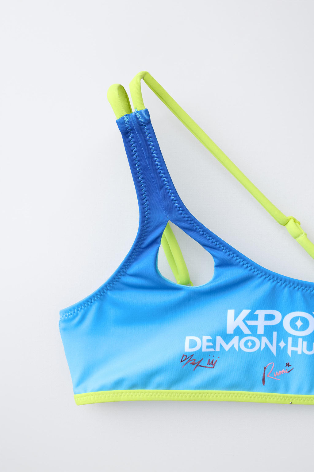 6-14 A?OS/ BIKINI CUT OUT KPOP DEMON HUNTERS NETFLIX  / Azul - Zara фото 3