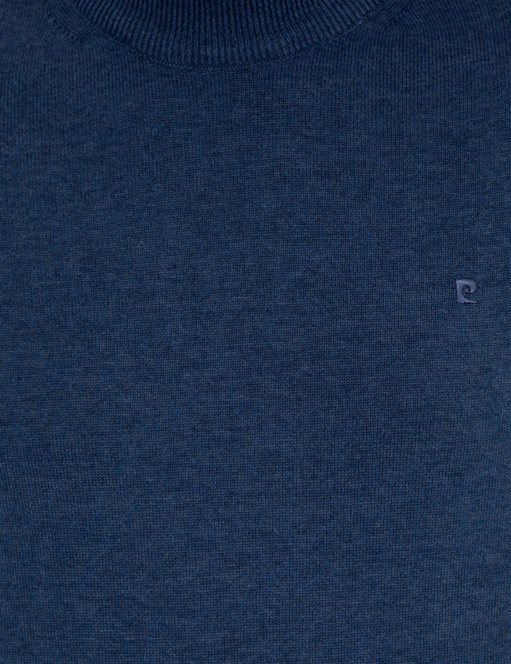 _ndigo Melanj Slim Fit Yar_m Bal_k__ Yaka Basic Triko Kazak