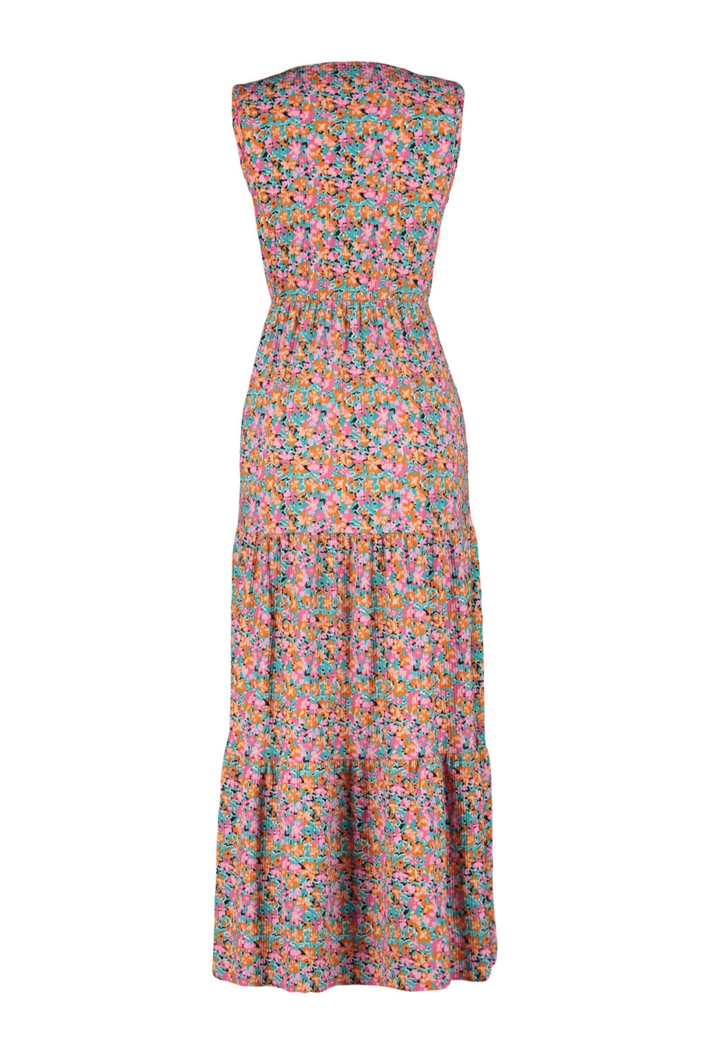 TRENDYOLMILLA Mor Cicek Desenli V Yaka Kolsuz A-Line Maxi Orme Elbise TWOSS22EL1588  фото 8