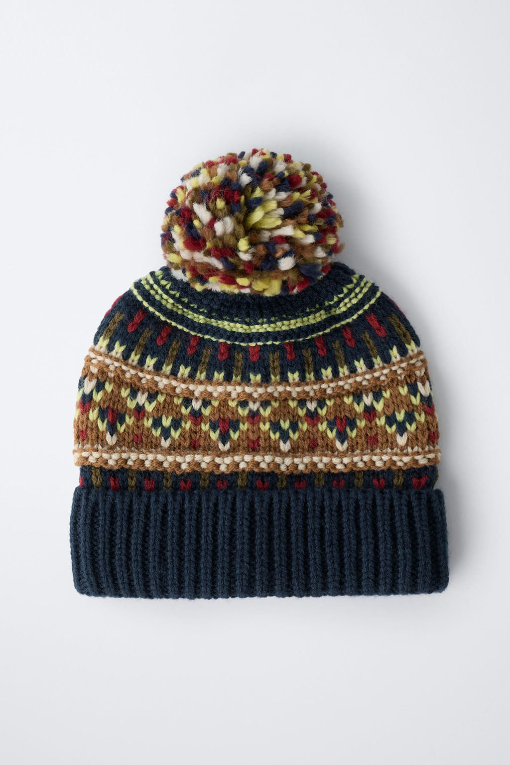 JACQUARD KNIT BEANIE - Zara фото 4