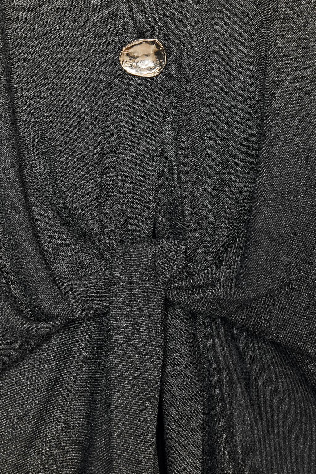 KNOTTED SHIRT WITH METAL BUTTONS - Zara фото 7