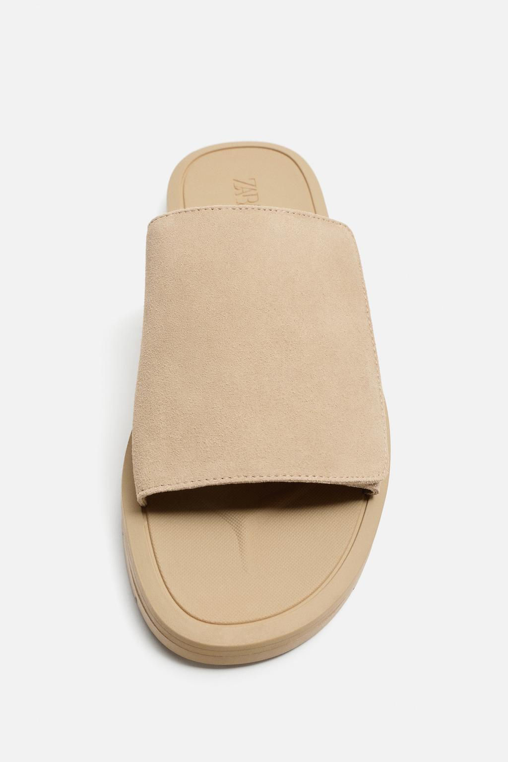 CHUNKY LEATHER SANDALS - Zara фото 3