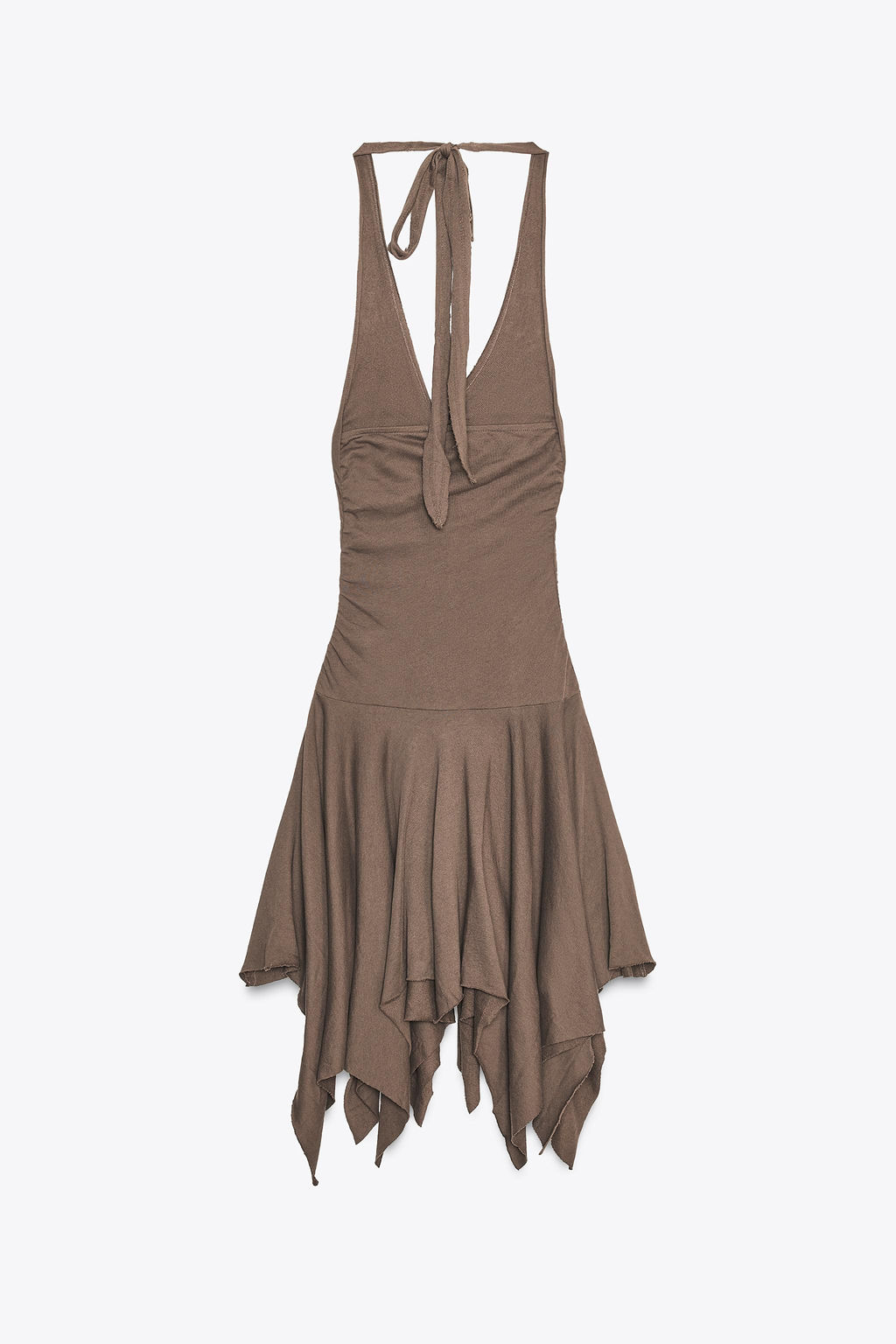 ASYMMETRIC HALTER DRESS - Zara фото 11