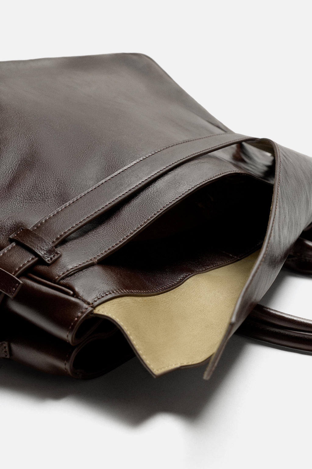 LEATHER HANDBAG - Zara фото 5