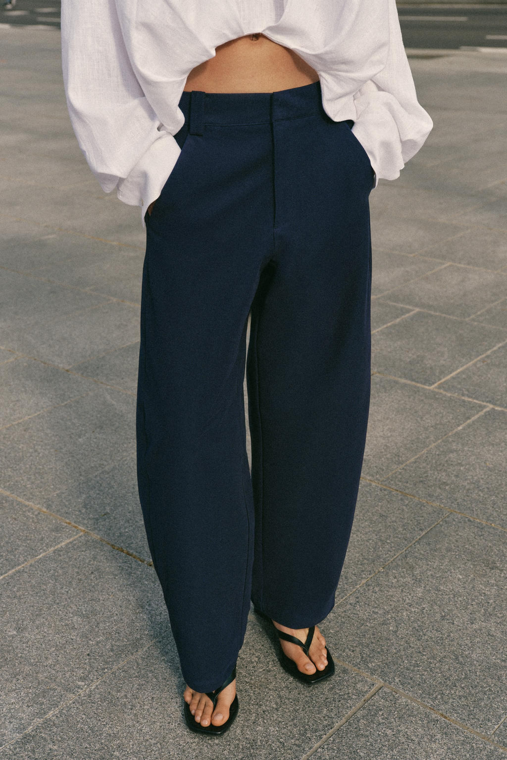 PANTAL?N BARREL / Marino - Zara фото 2