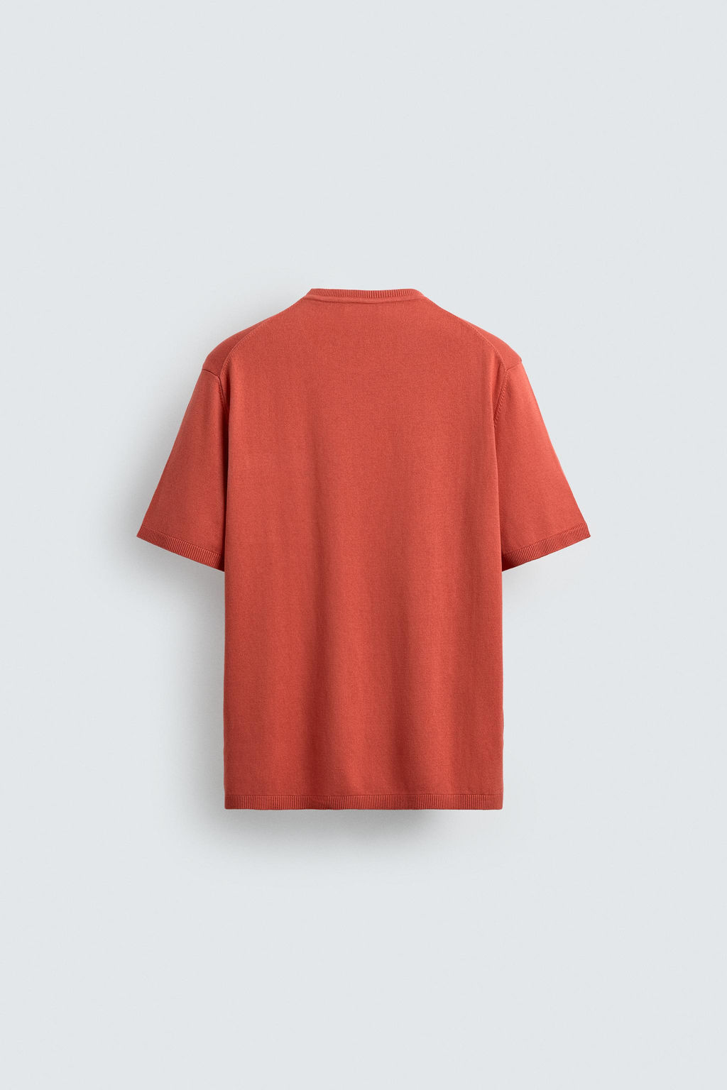 CAMISET PUNTO REGULAR FIT ALGOD?N / Rojo - Zara фото 8