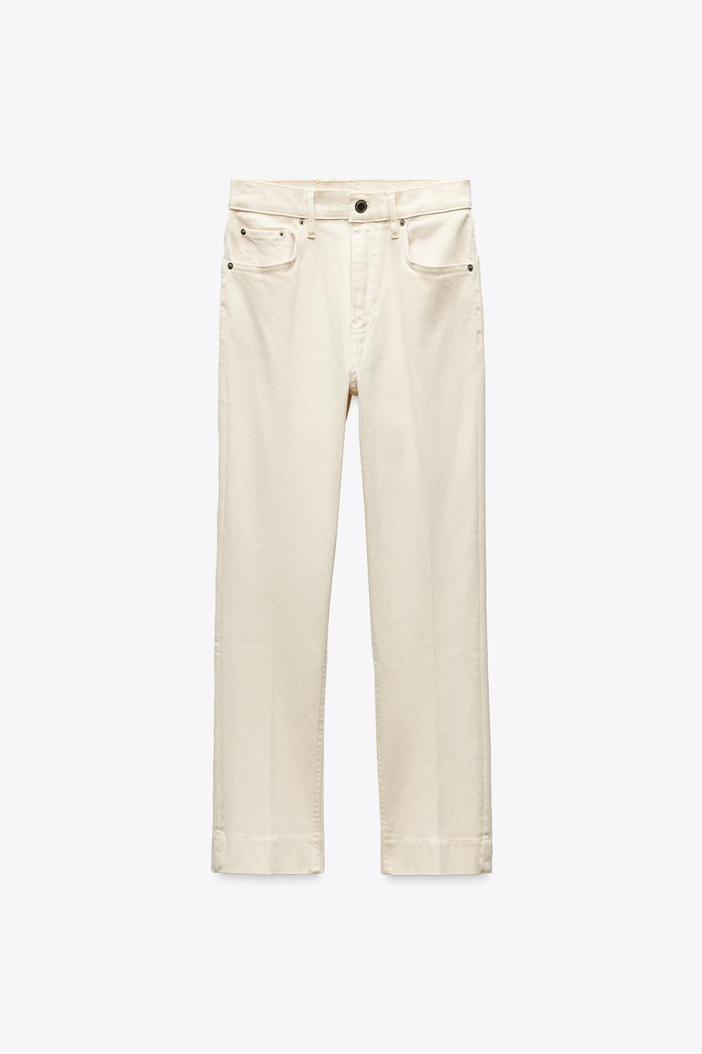 ZW COLLECTION HIGH-WAIST BOOTCUT CROPPED JEANS - Zara фото 16