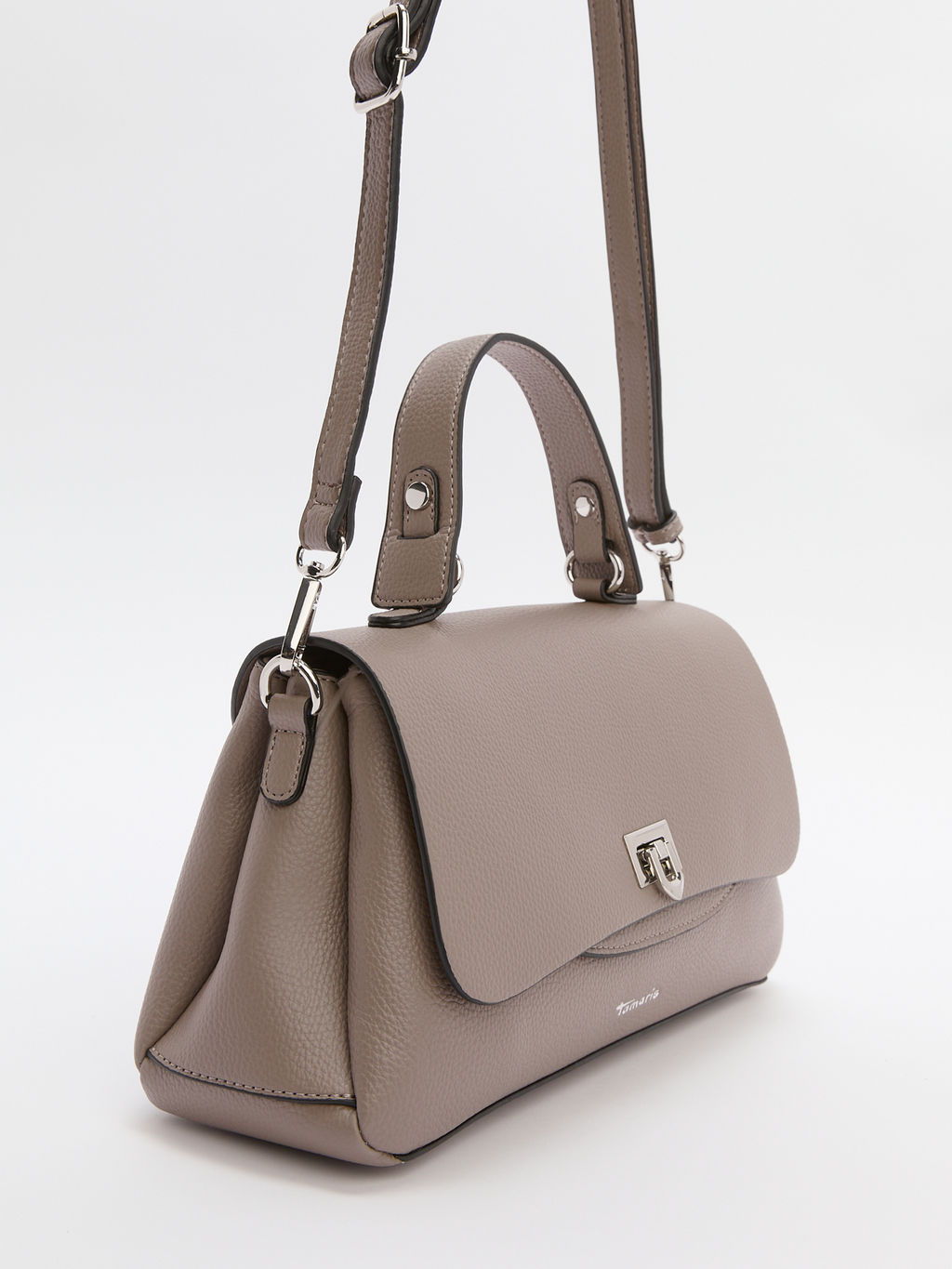 Женская сумка с ручкой TAMARIS Carolina Артикул 4370653, серо-бежевый - Divas bag фото 3