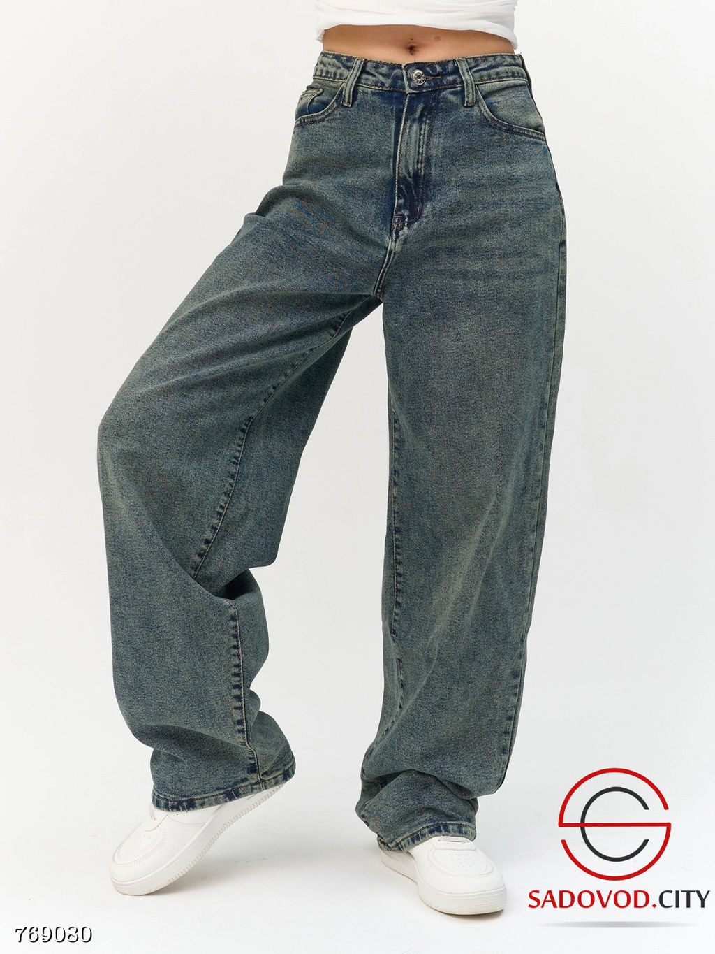 Джинсы багги стрейч женские - Bruno фото 6