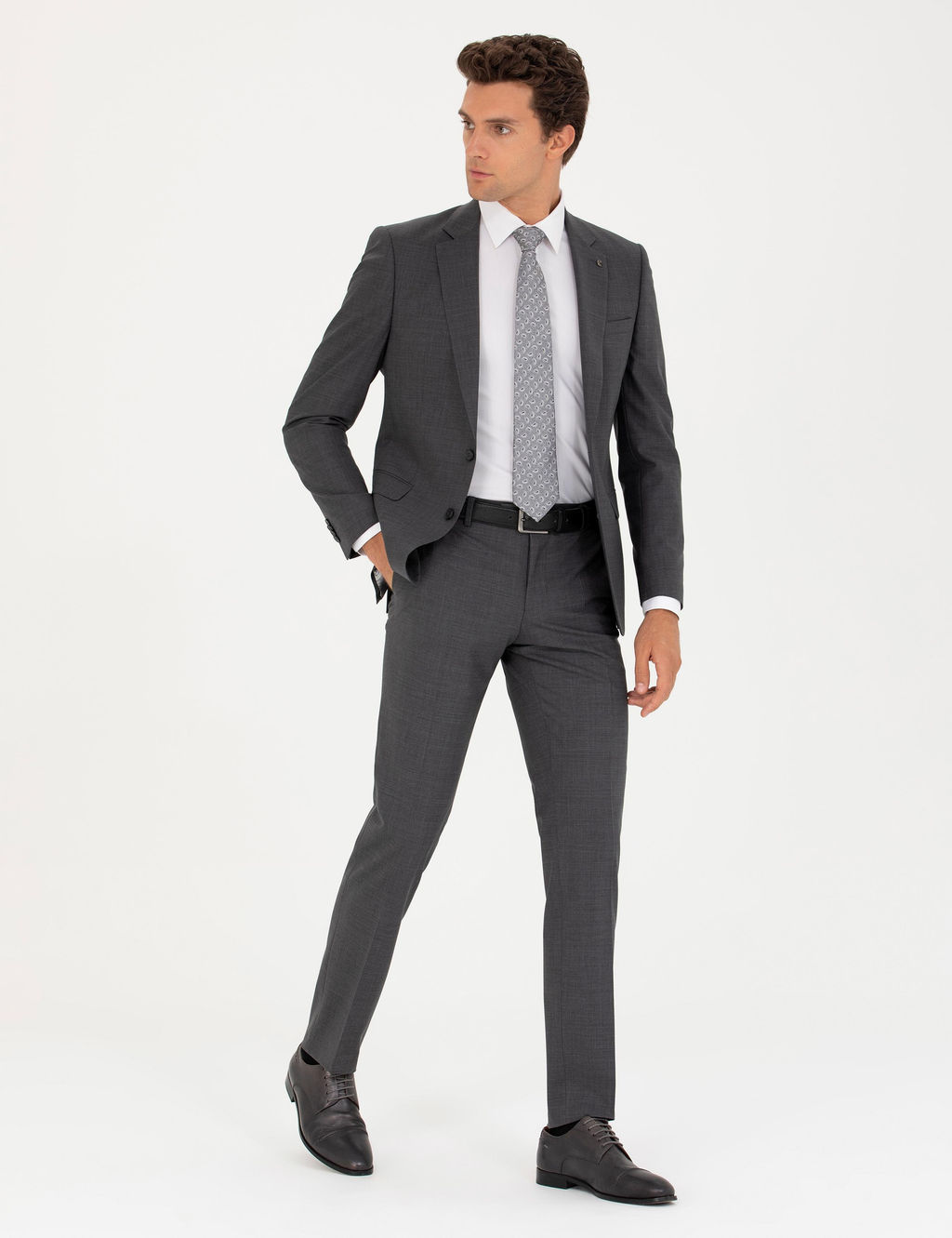 Брюки Slim Fit из дымчатой ткани - Cacharel фото 3