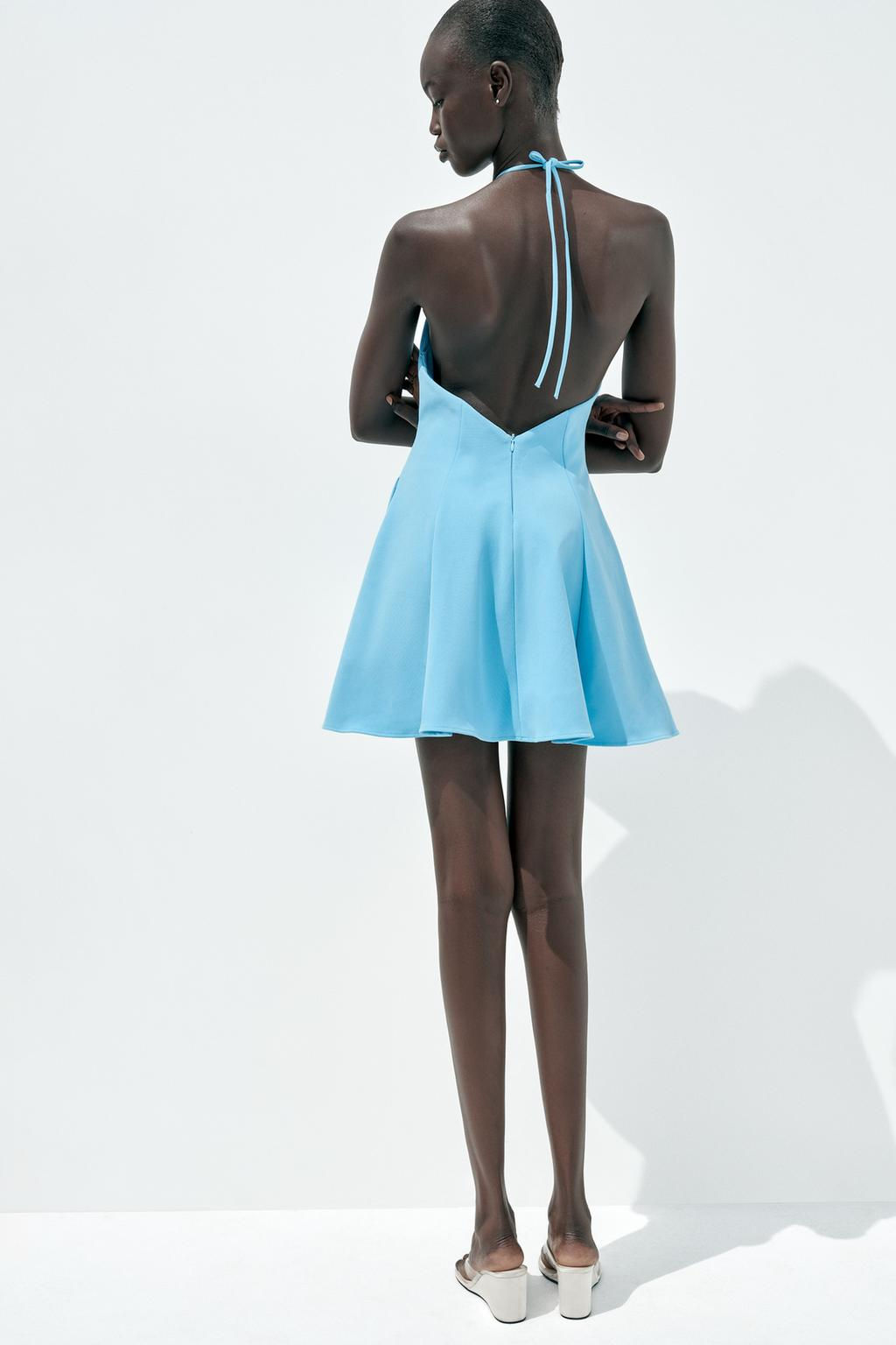 HALTER GORED SHORT DRESS - Zara фото 5