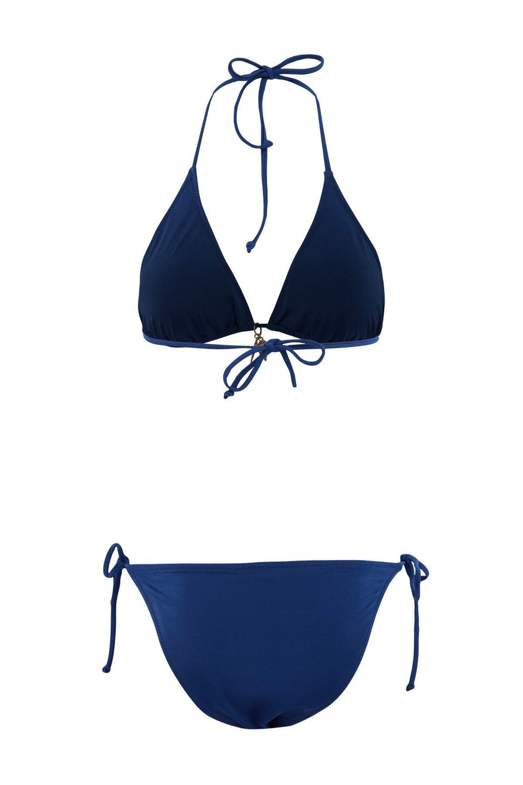 Lacivert Kapl? Charml? Klora&Suya Dayan?kl? Uzun Omurlu LYCRA®XTRA LIFE Bikini Tak?m? TBESS26BT00135 - Trendyolmilla фото 3