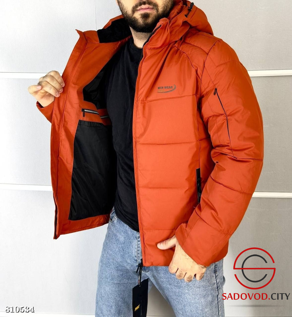 Куртка зимняя мужская с наполнителем холлофайбер - Bruno фото 5