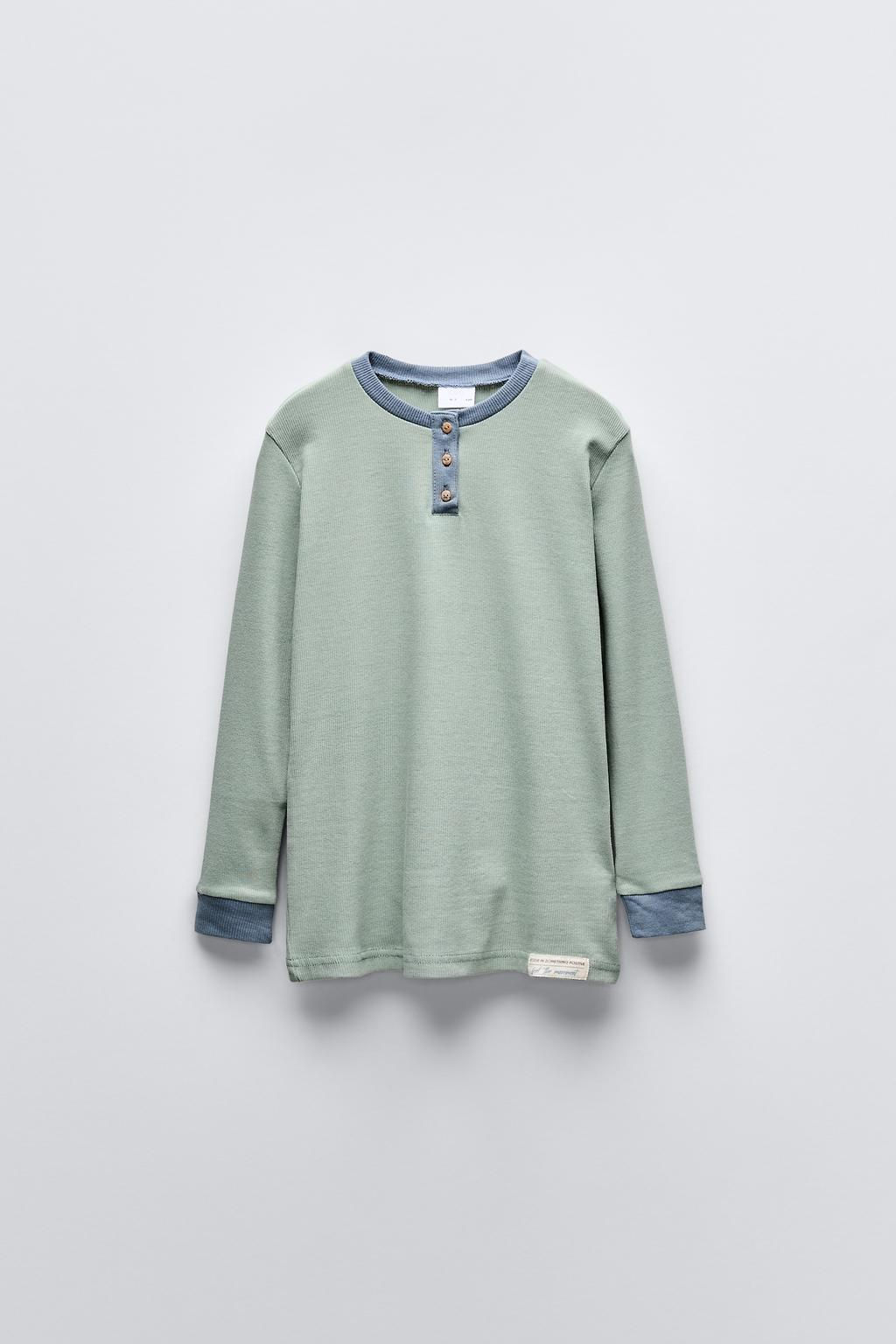 6-14 YEARS/ PLAIN HENLEY PYJAMAS - Zara фото 8