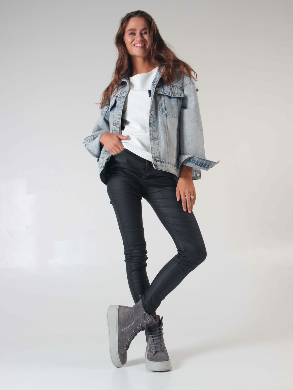 Ботинки 215.ALTAgr. Серый замок/Шерсть