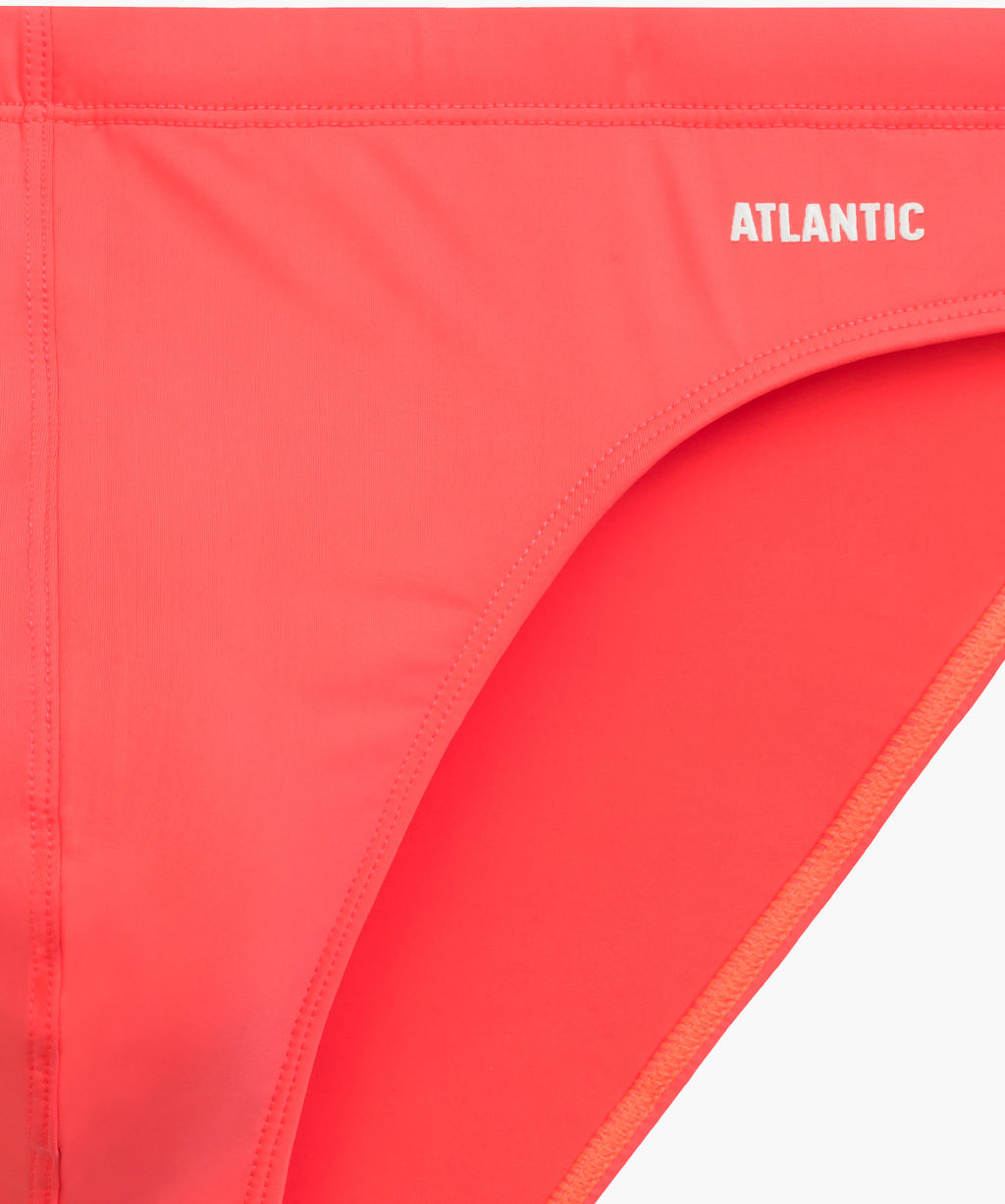 ATLANTIC KMT-340 Плавки мини мужские Sexy неоново-коралловый  фото 4