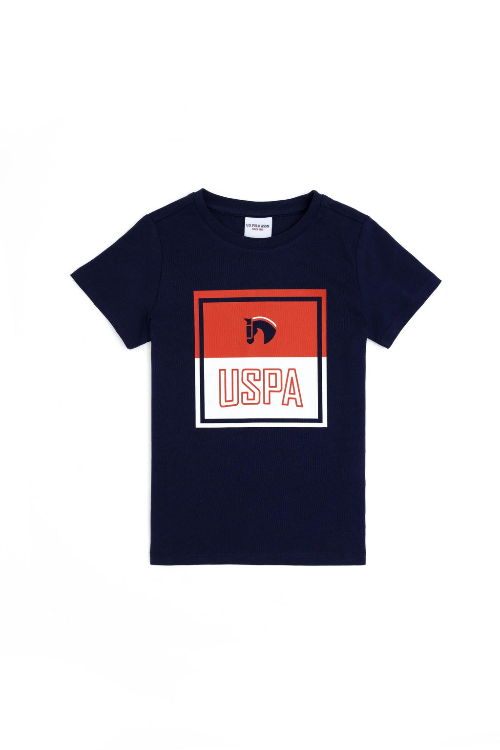 Футболка U.S. Polo Assn для мальчиков хлопок темно-синяя фото 4