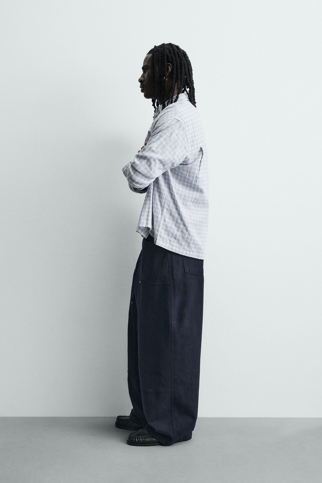 STUDDED CARPENTER TROUSERS - Zara фото 13