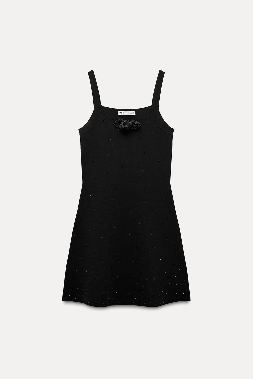 KNIT MINI DRESS WITH BEADING - Zara фото 3