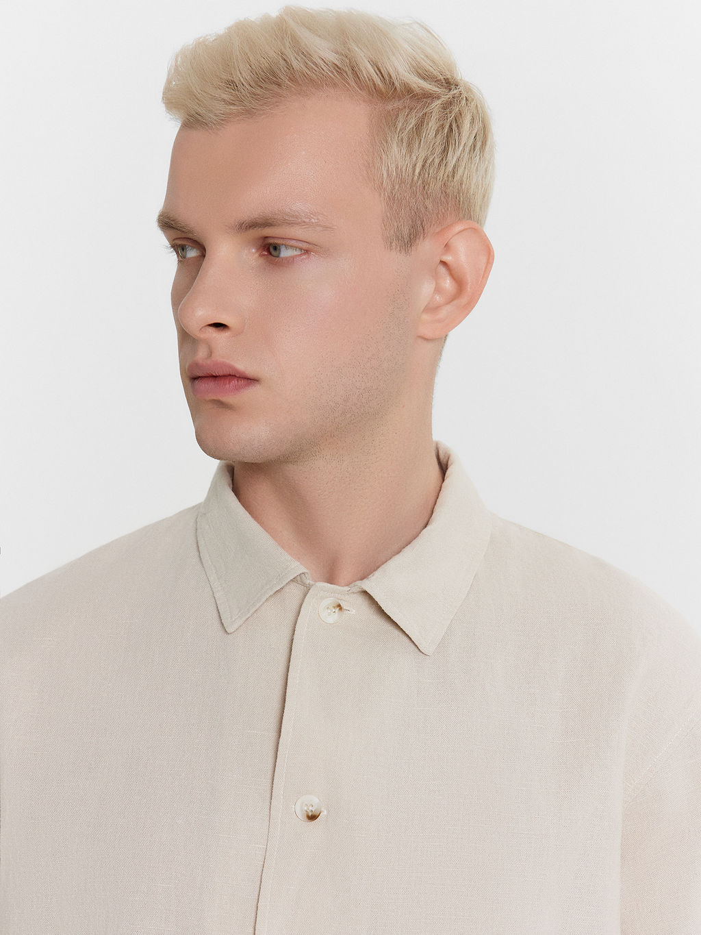 Рубашка мужская бежевая - Mark formelle фото 5