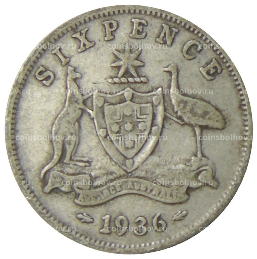 6 пенсов 1936 года Австралия