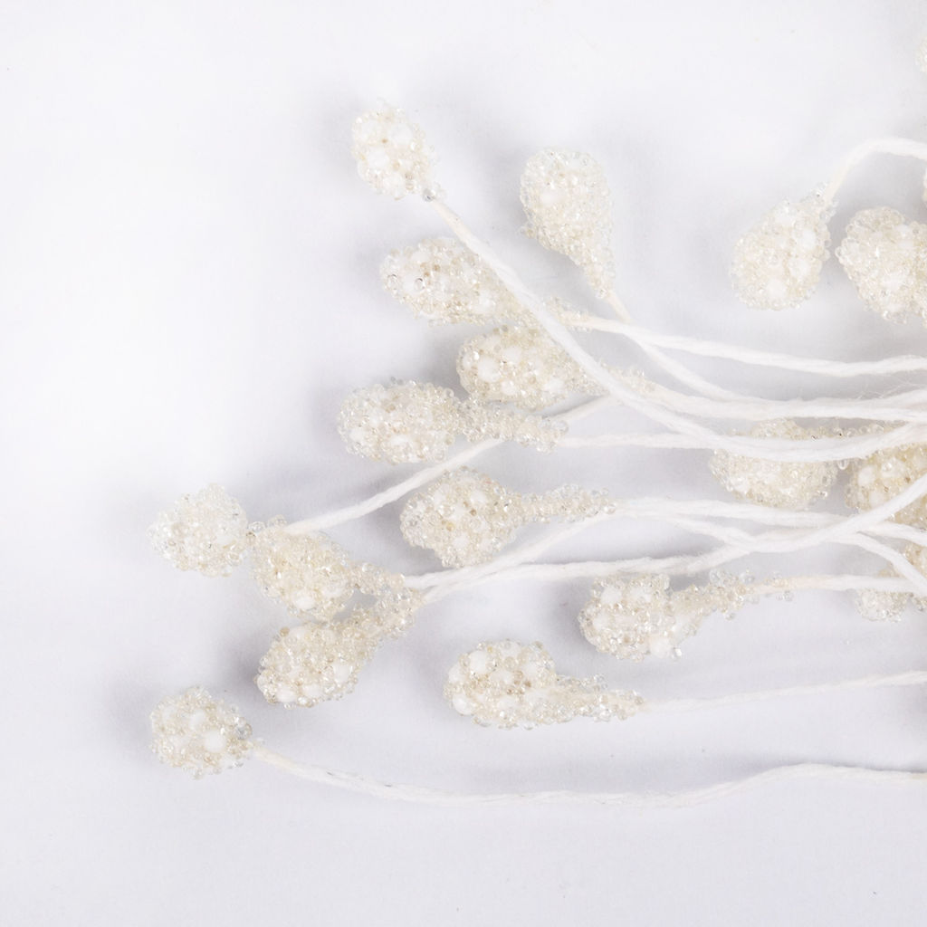 Blumentag Тычинки для искусственных цветов TIC/MBF-3 10 х 85 шт белый/white фото 6