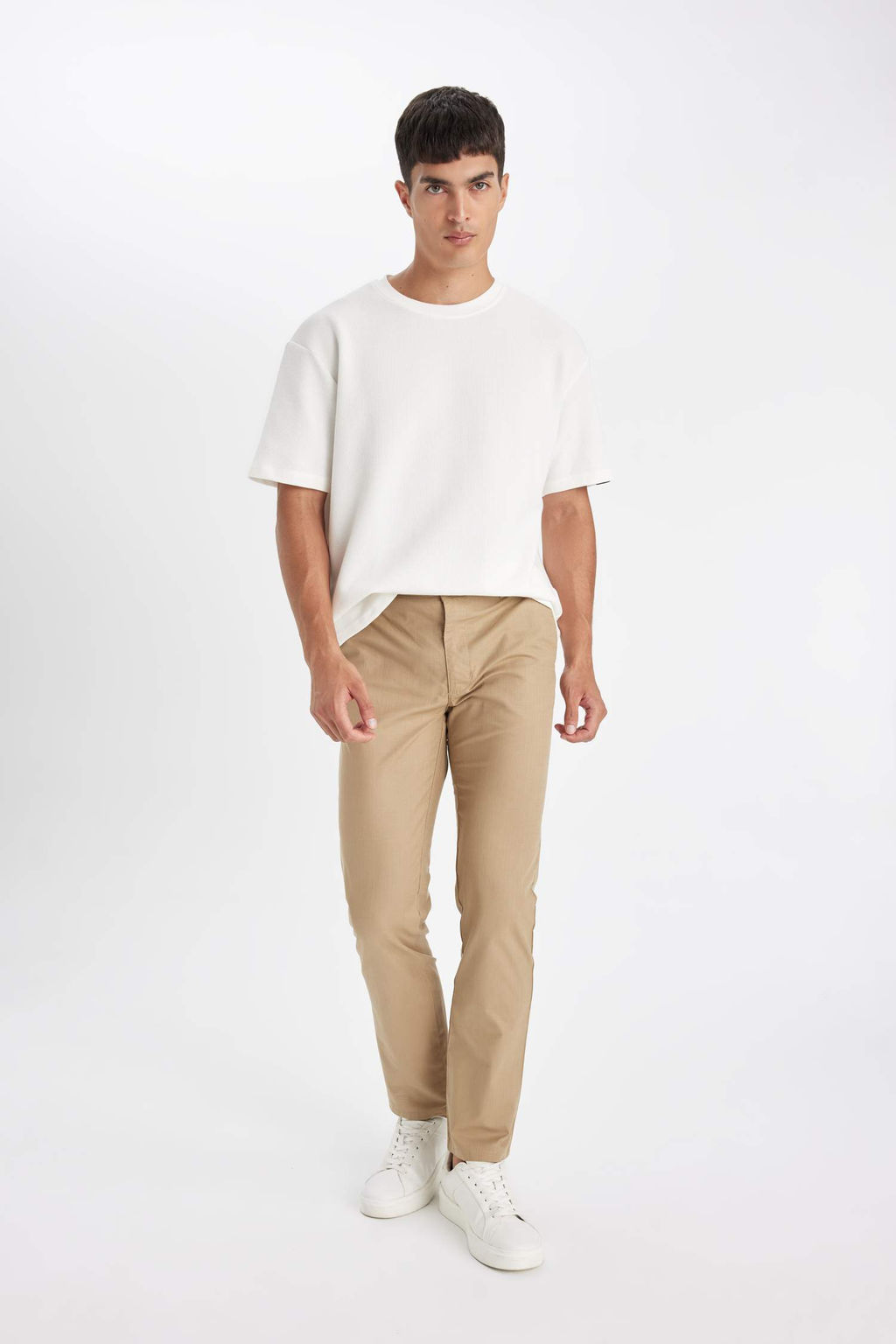 Duz Paca Chino Kanvas Pantolon - Defacto фото 8