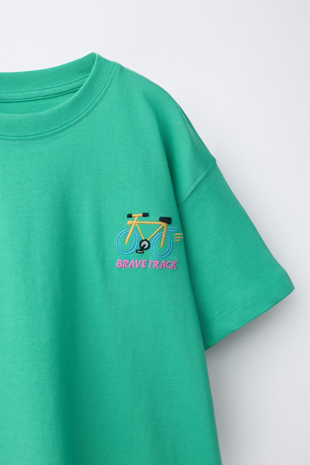 CAMISETA BORDADO / Turquesa