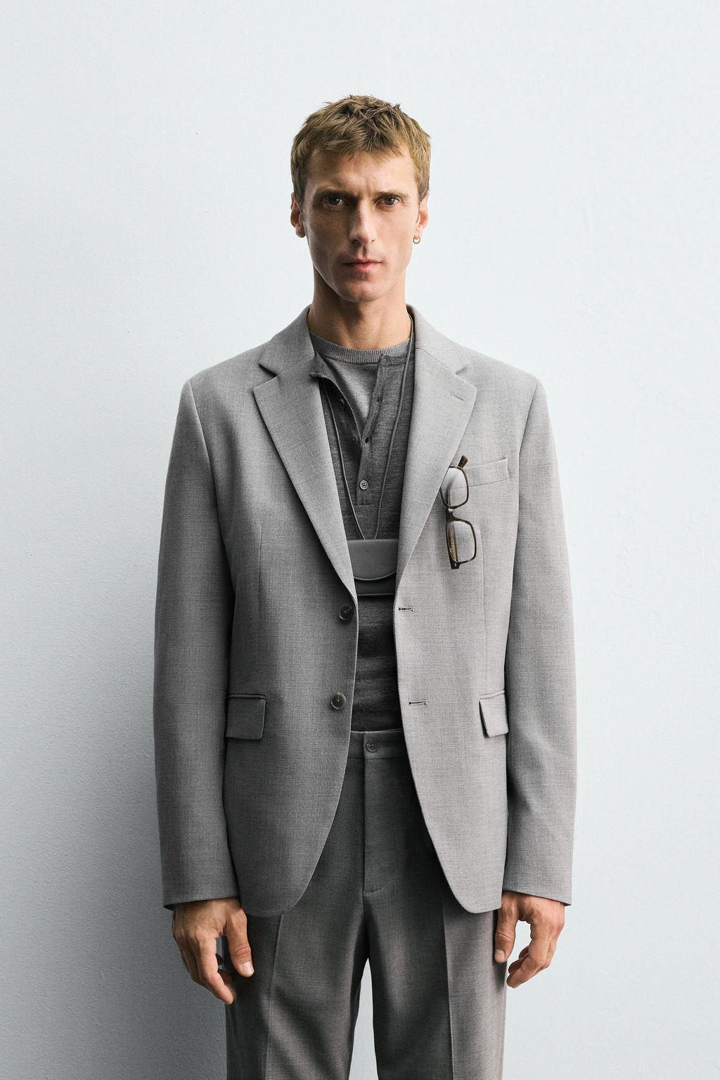 TEXTURED SUIT BLAZER - Zara фото 2
