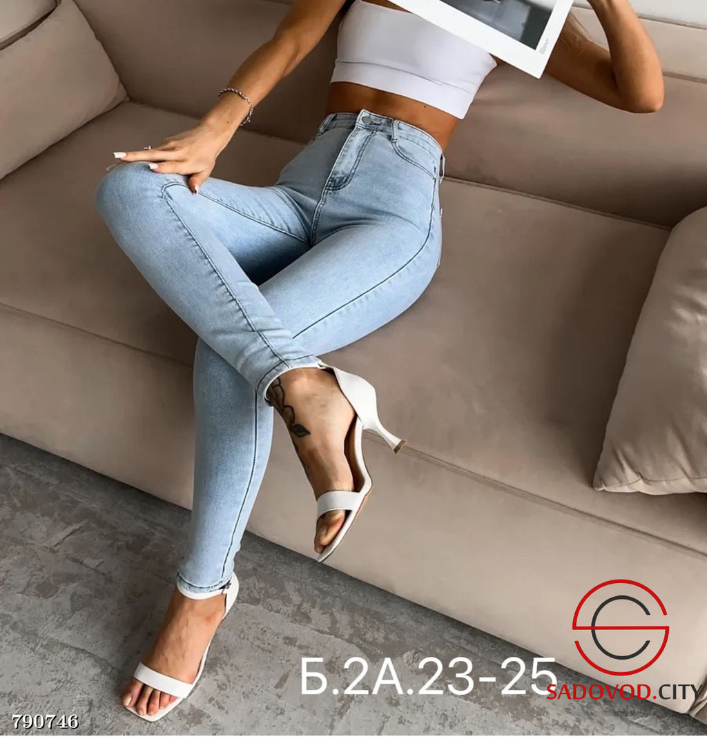 Женские однотонные джинсы - Bruno фото 2